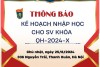 Kế hoạch nhập học cho sinh viên khoá QH-2024-X của Trường ĐH KHXH&NV, ĐHQGHN