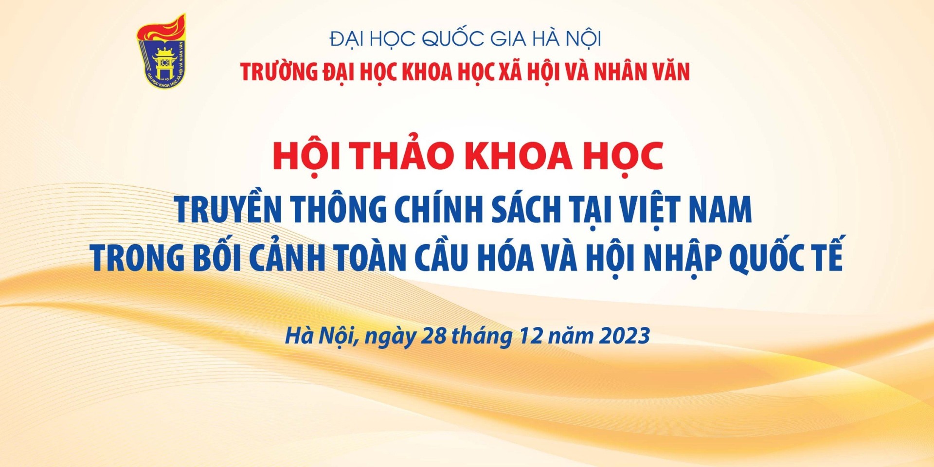 Thông báo tổ chức HTKH: Truyền thông chính sách tại Việt Nam trong bối cảnh toàn cầu hóa và hội nhập quốc tế